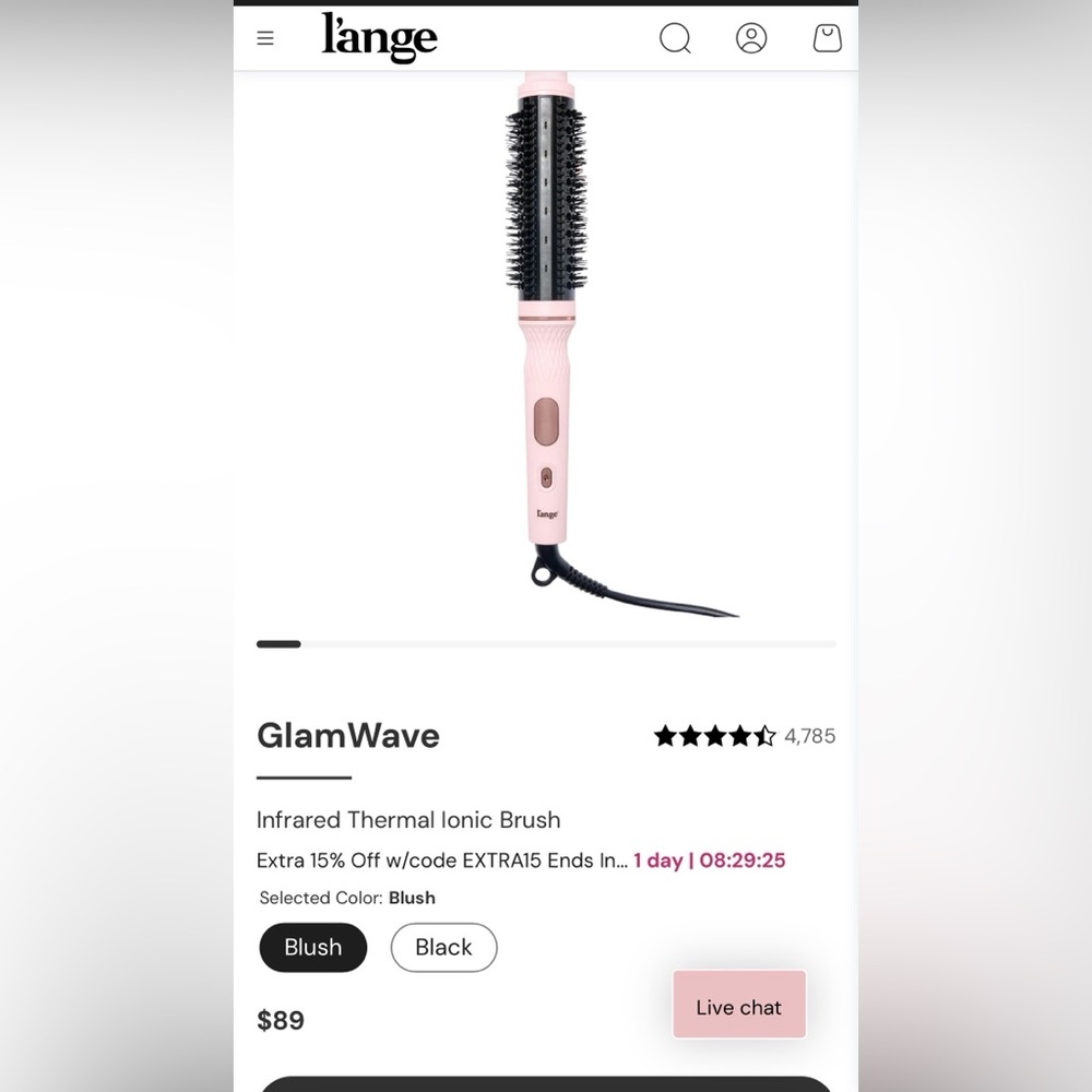 L'ange Glamwave Thermal Ionic Brush